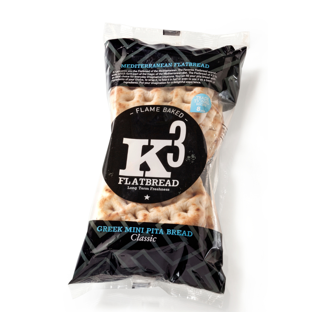 Kolios Greek K3 Pitta Bread - Classic Mini 10cm 360g