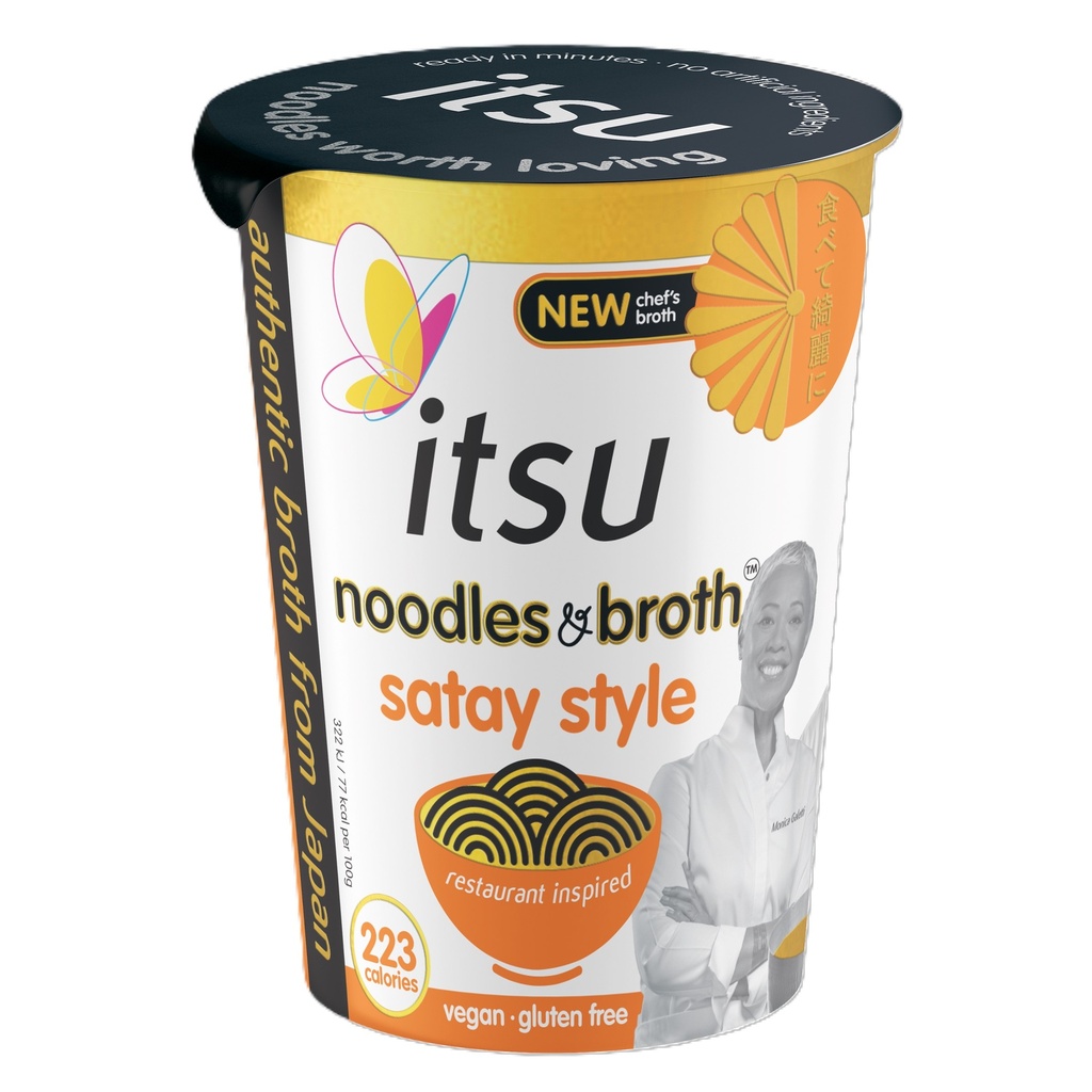 Itsu Noodles Cup - Satay X 6 X 66g