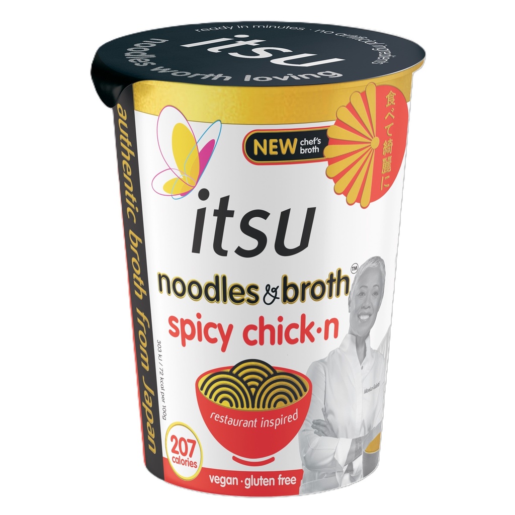 Itsu Noodles Cup - Spicy Chicken X 6 X 64g