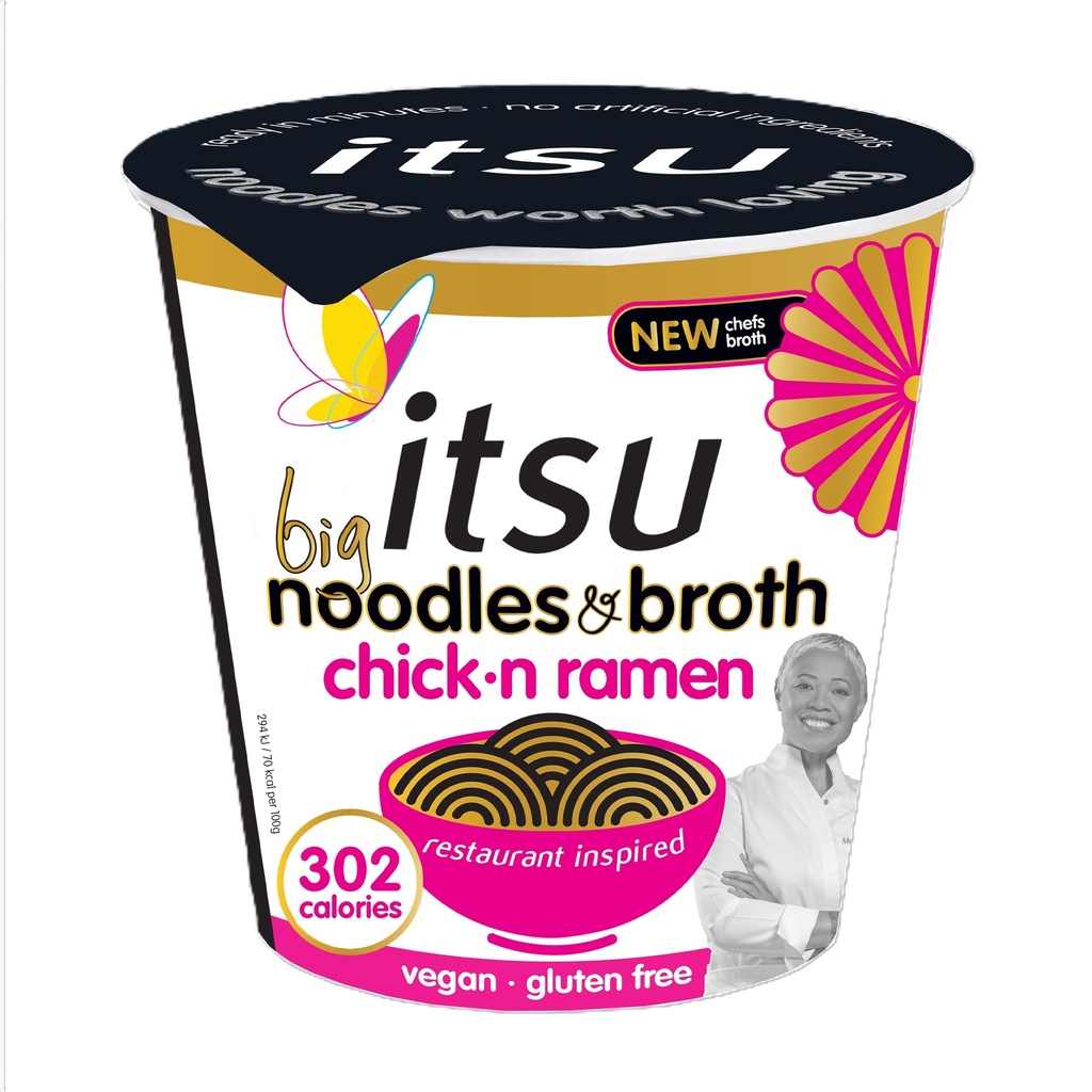 [15% OFF] Itsu Noodles Cup - Big Bowl Chicken Ramen X 4 X 93g