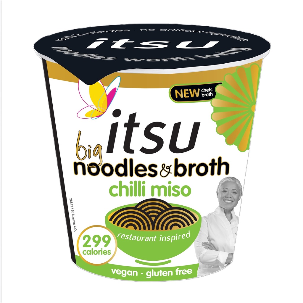 [15% OFF] Itsu Noodles Cup - Big Bowl Chilli Miso X 4 X 98g