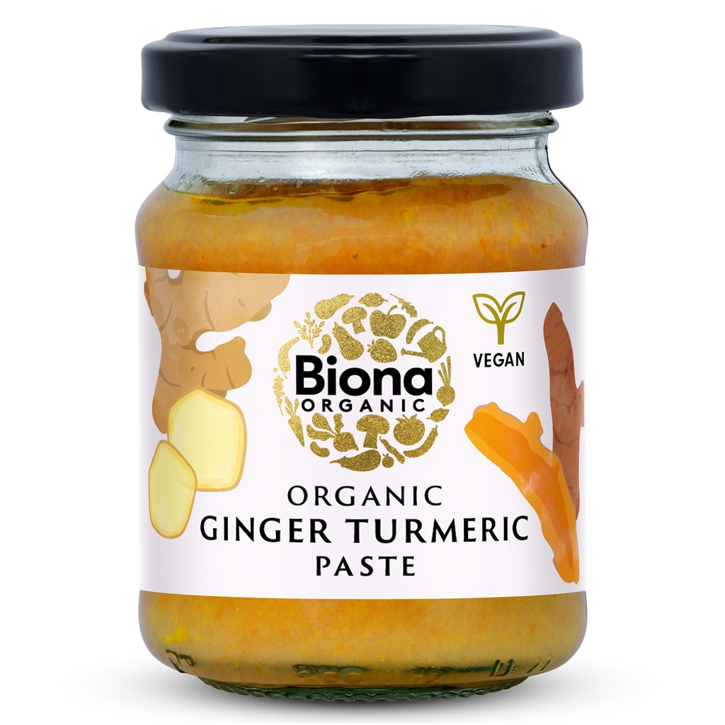 Biona Organic Paste - Ginger and Turmeric X 6 X 130g