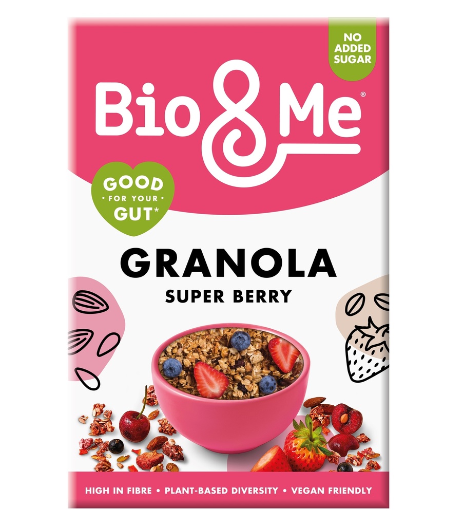 Bio and Me Vegan Granola - Super Berry X 5 X 360g