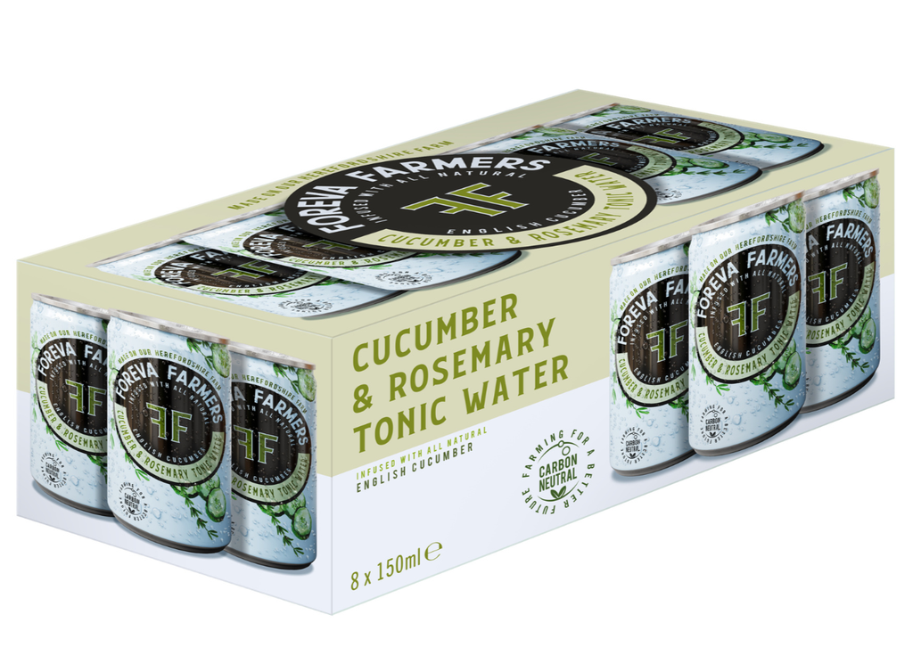 Foreva Farmers Tonic Water - CAN Cucumber and Rosemary X 8 X 150ml