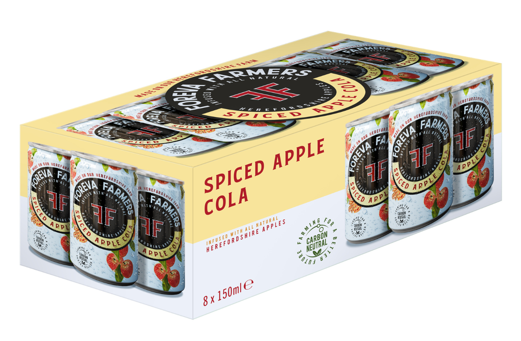 Foreva Farmers Soft Drink - CAN Spiced Apple Cola X 8 X 150ml