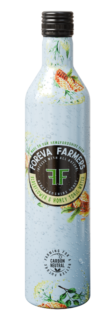 Foreva Farmers Tonic Water - BOTTLE Elderflower and Honey X 12 X 500ml