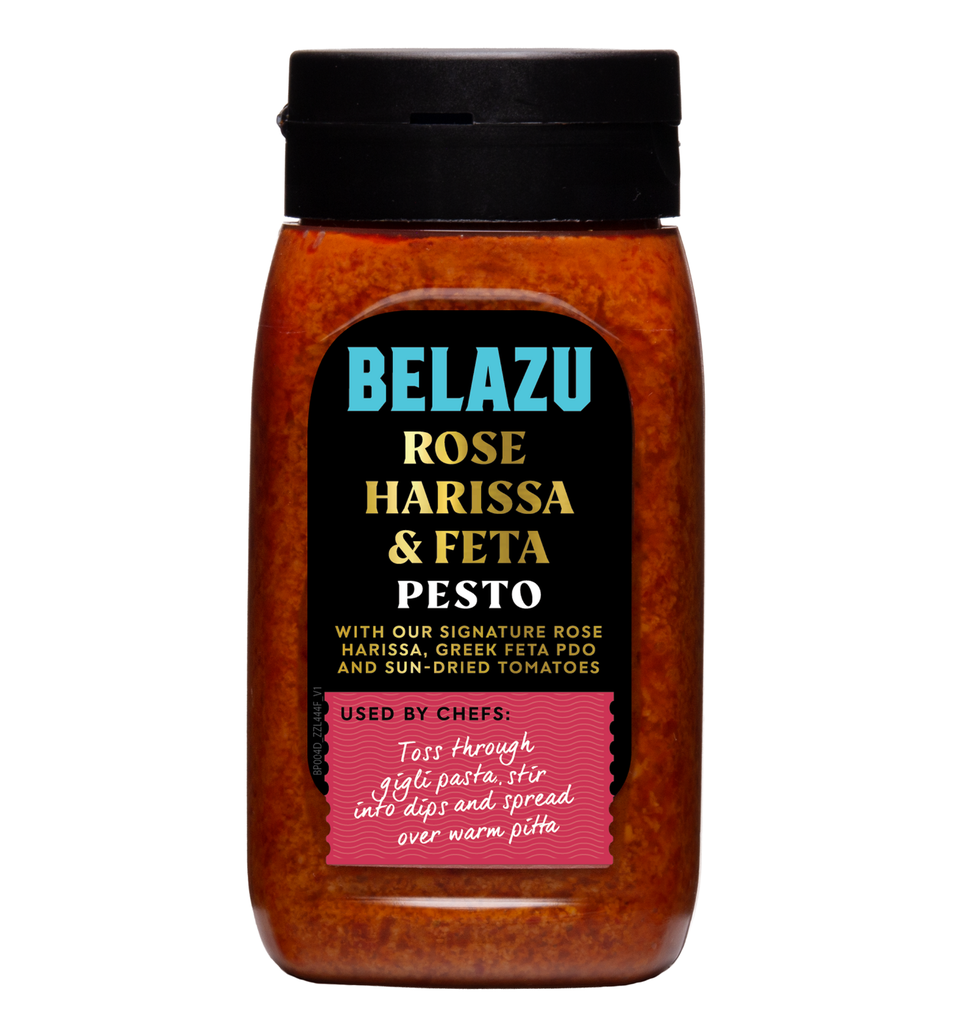 Belazu Chilled Pesto - Rose Harissa and Feta 280g