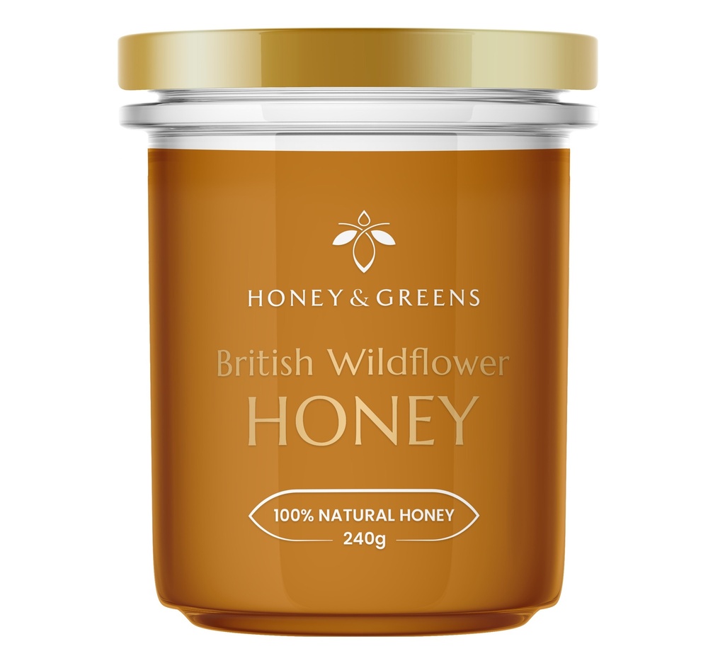 Honey and Greens British Honey - Wildflower X 6 X 240g