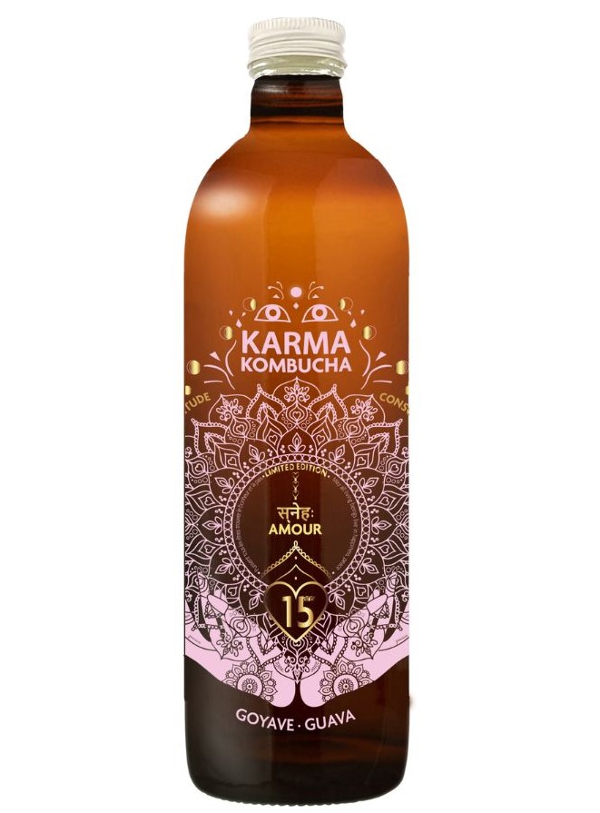 Karma Kombucha Organic - MEDIUM BOTTLE Guava  X 6 X 750ml