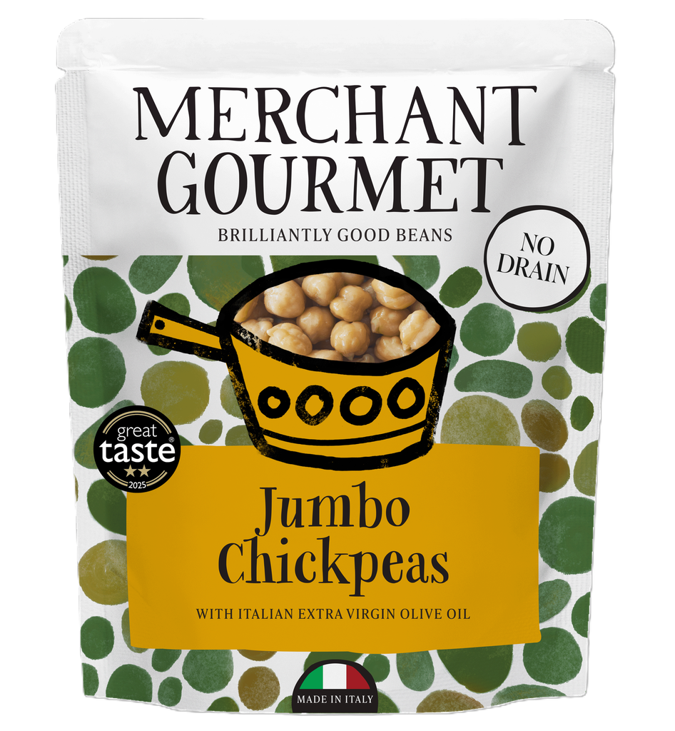 Merchant Gourmet Cooked Pulses - Jumbo Chickpeas X 6 X 240g