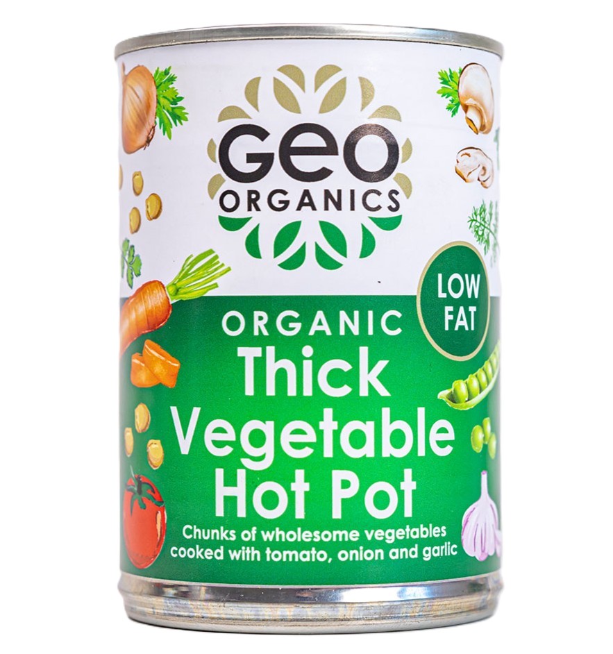 Geo Organics Vegan Ready Meals - Thick Vegetable Hot Pot X 6 X 400g