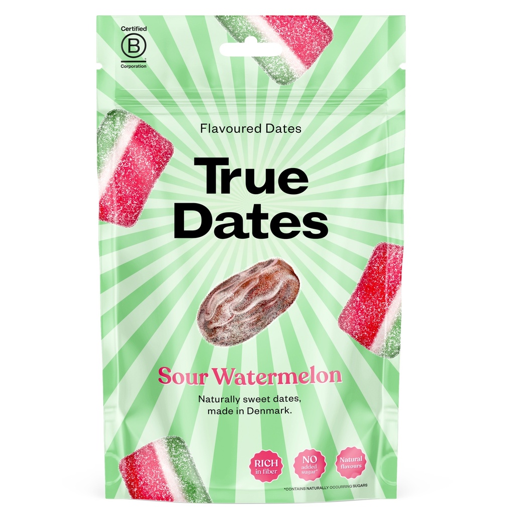 True Flavoured Dates - Sour Watermelon X 12 X 100g