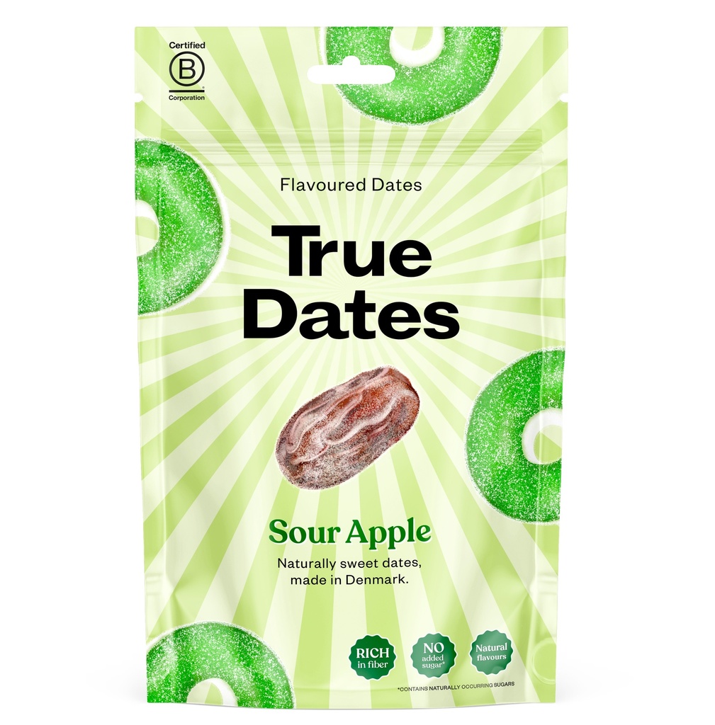 True Flavoured Dates - Sour Apple X 12 X 100g