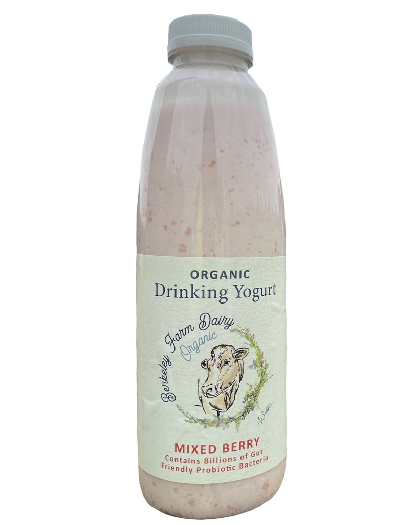 Berkeley Farm Dairy Organic Drinking Yoghurt - Mixed Berry 750ml