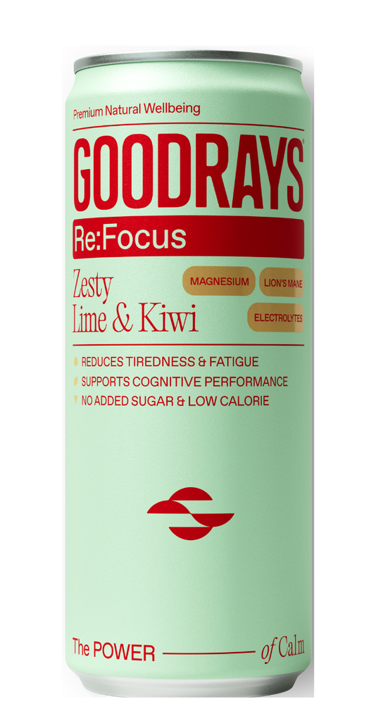 Goodrays Refocus Drinks - Lime and Kiwi X 12 X 330ml