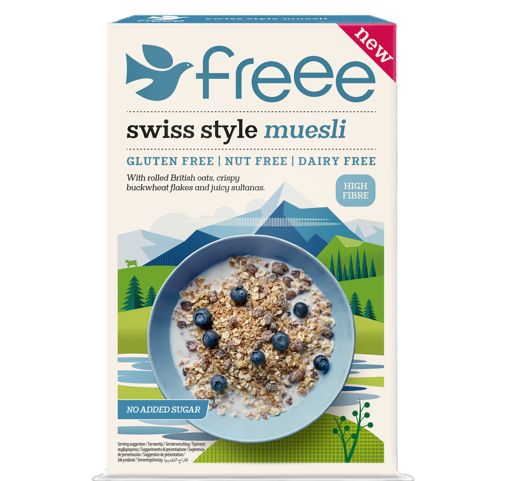 Freee Gluten Free Muesli - Swiss Style X 5 X 450g
