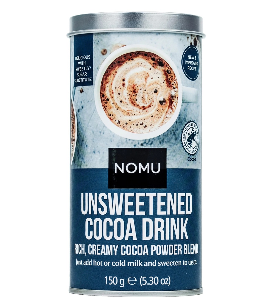 Nomu Hot Chocolate Powder - Unsweetened Cocoa 150g