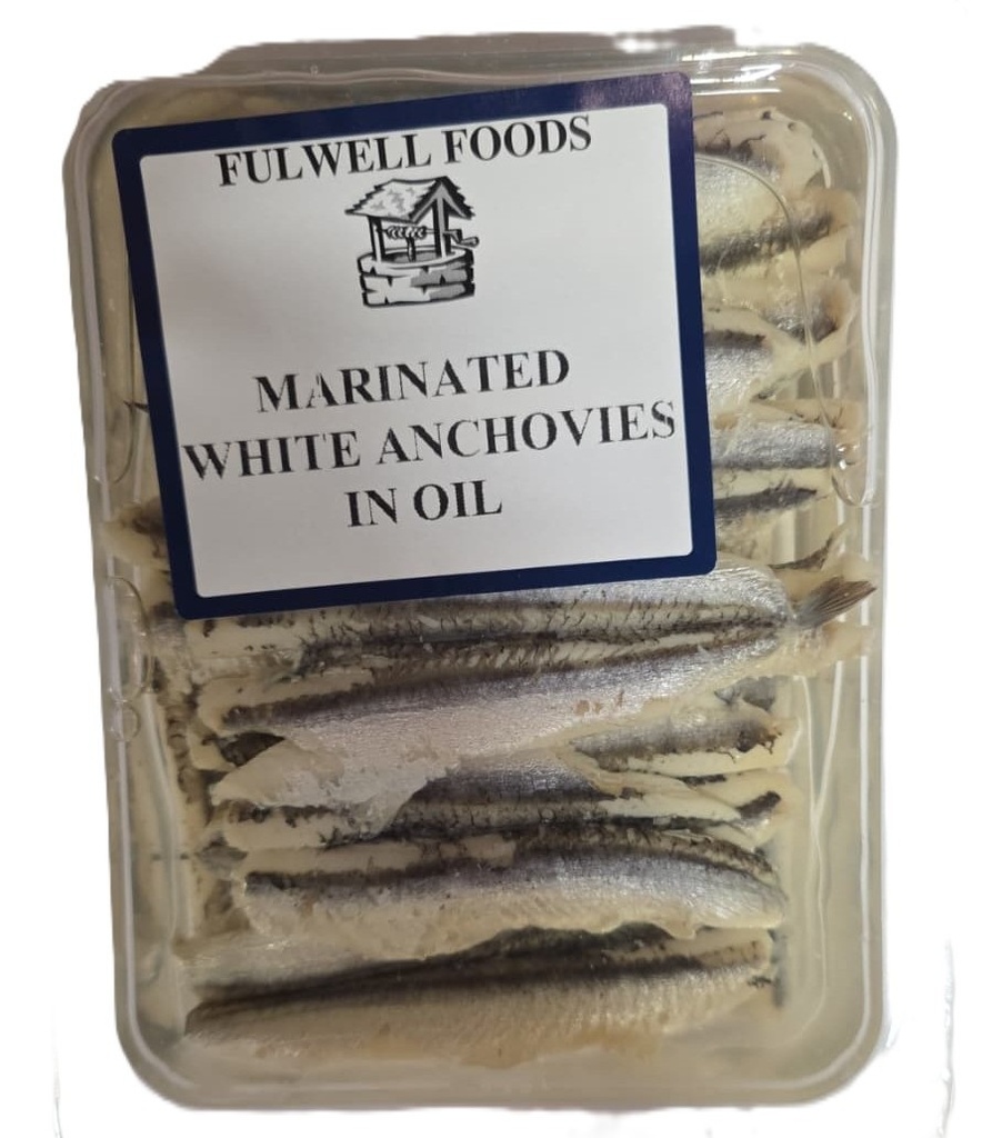 Fulwell White Anchovy - Whole in Sunflower Oil 250g