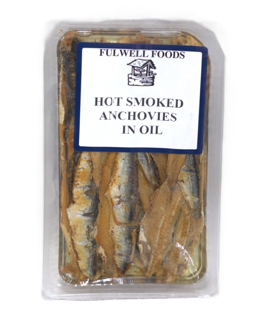 Fulwell Anchovy - Hot Smoked Fillets in Sunflower Oil 125g