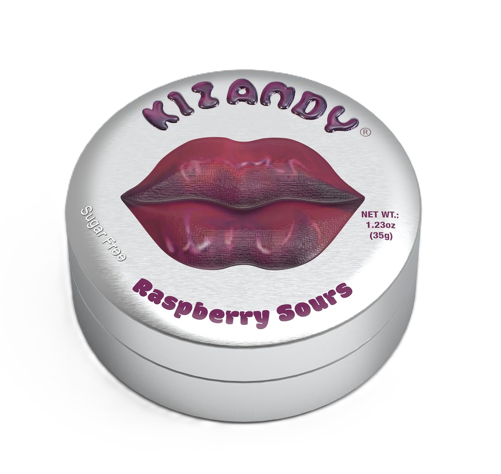 [15% OFF] Kizandy Sugar Free Sour Candies - Raspberry X 6 X 35g