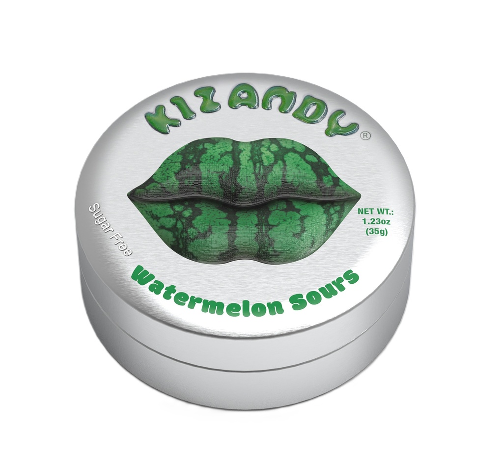 Kizandy Sugar Free Sour Candies - Watermelon X 6 X 35g