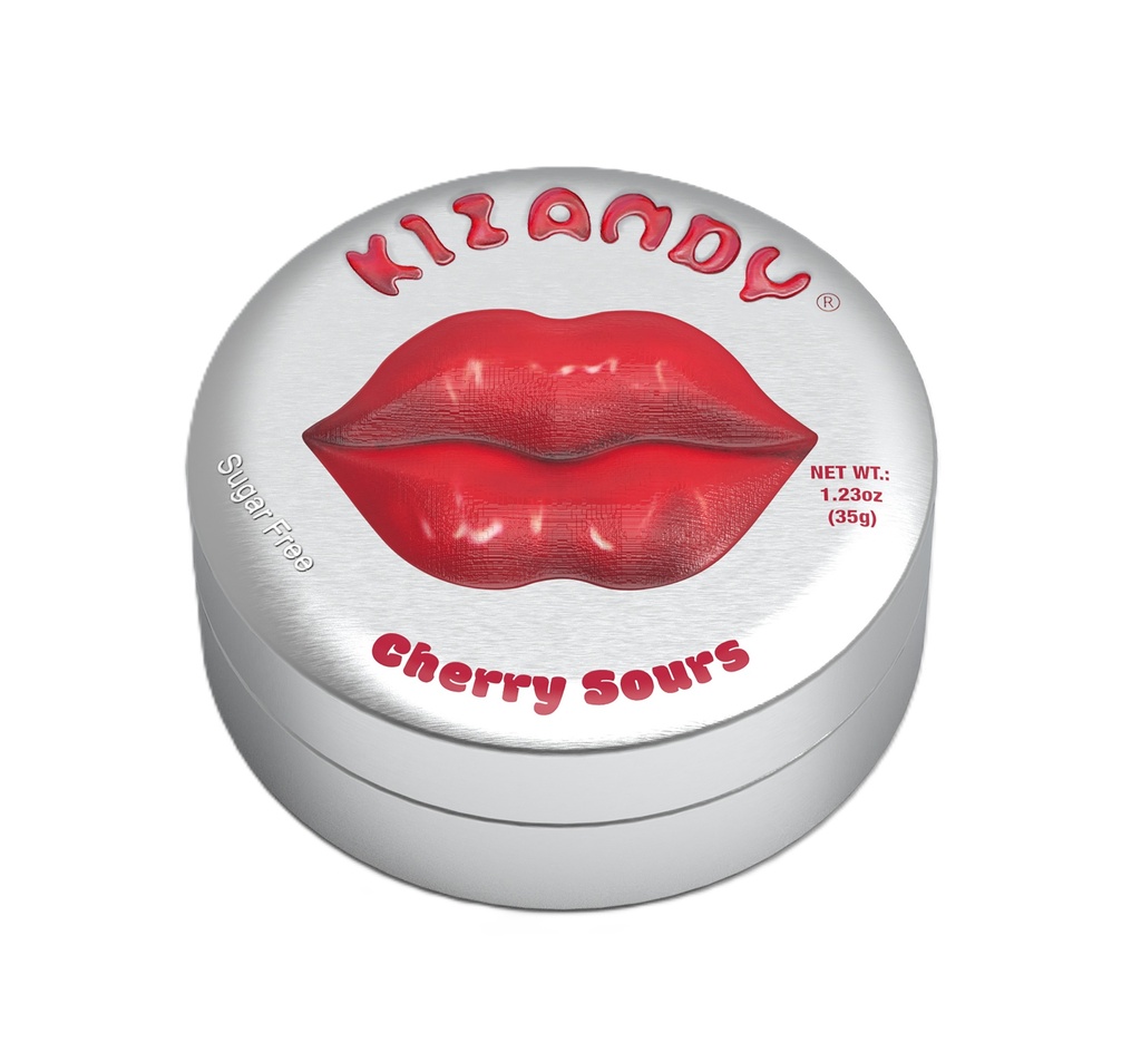 Kizandy Sugar Free Sour Candies - Cherry X 6 X 35g