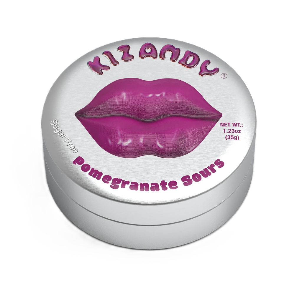 [15% OFF] Kizandy Sugar Free Sour Candies - Pomegranate X 6 X 35g
