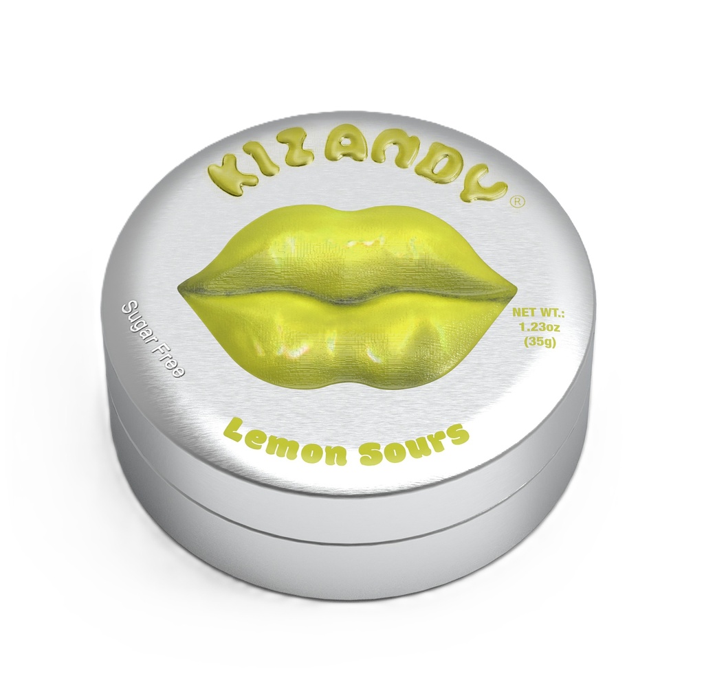 Kizandy Sugar Free Sour Candies - Lemon X 6 X 35g