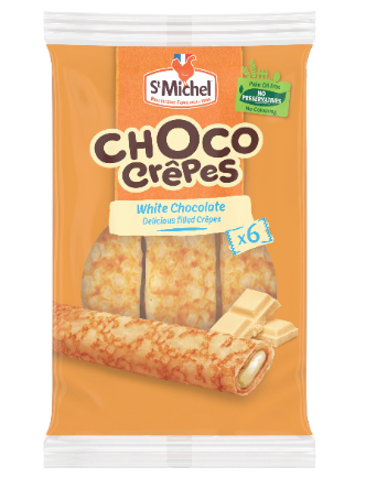 St Michel Crepe - White Chocolate Filled 6pcs