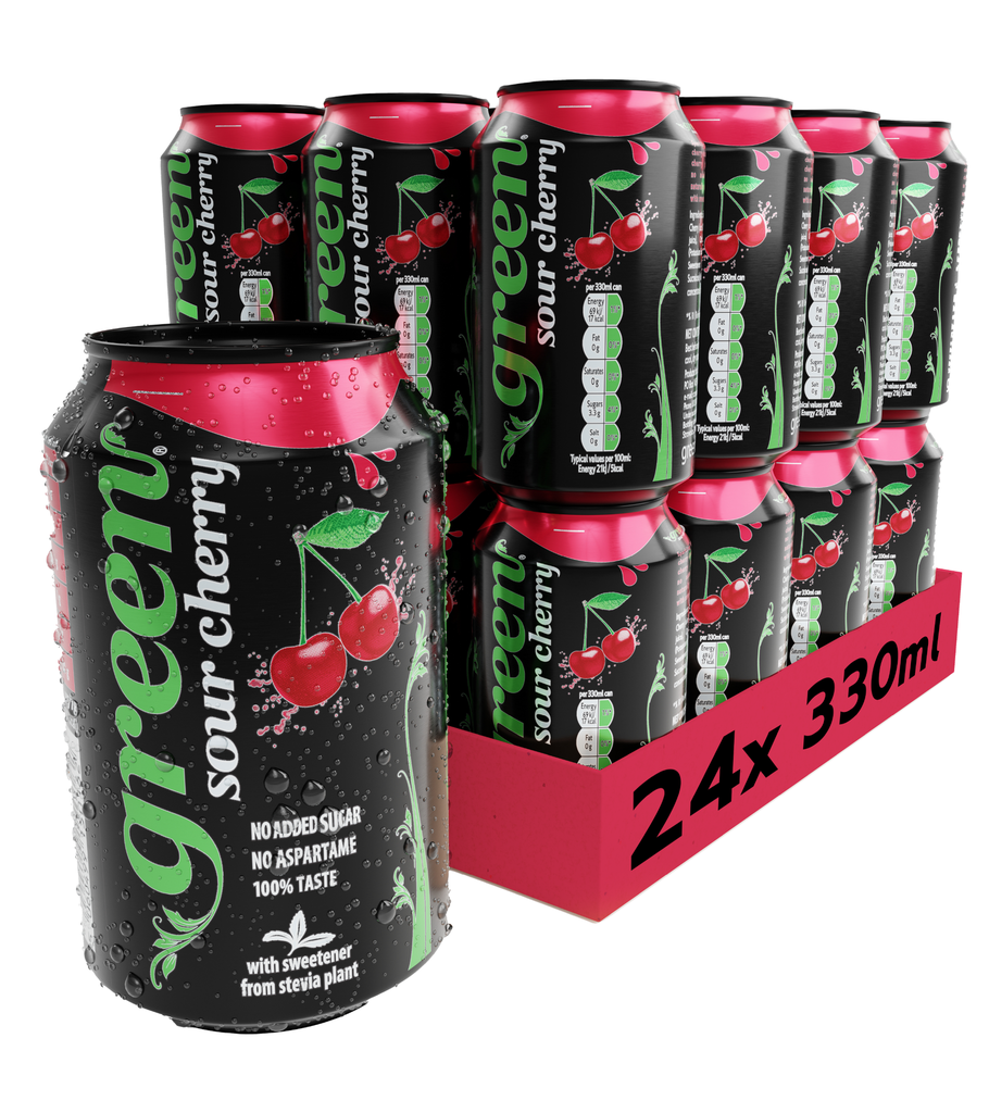 Green Cola - CAN Sour Cherryade X 24 X 330ml