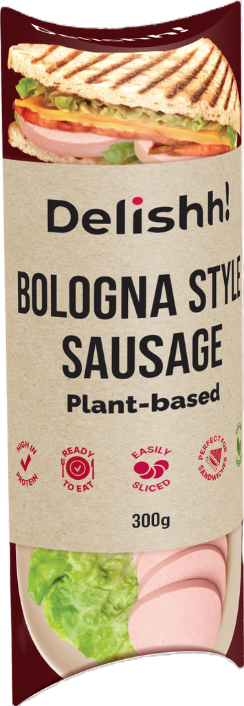 Delishh Plant based Sausages - Bologna Style 300g