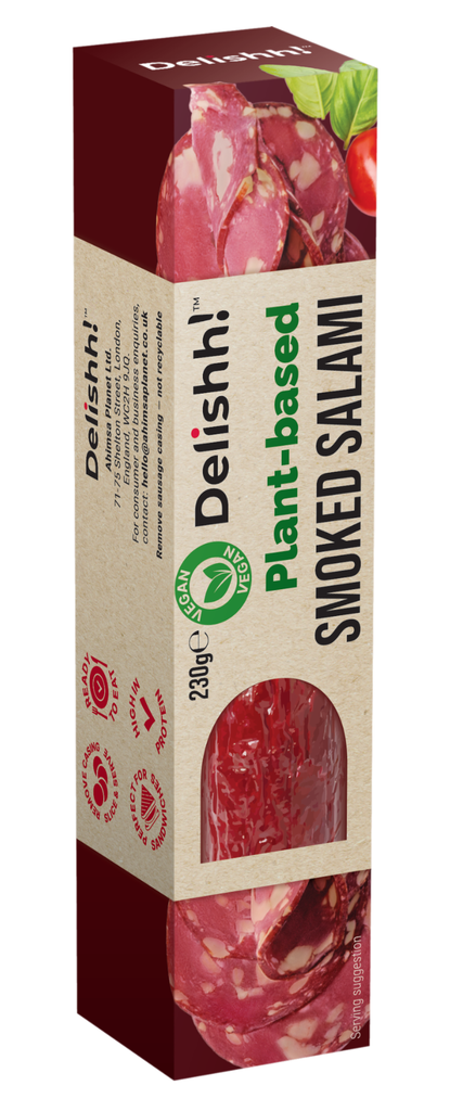 Delishh Plant based Sausages - Smoked Salami 230g