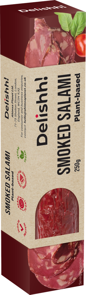 Delishh Plant based Sausages - Smoked Salami 250g