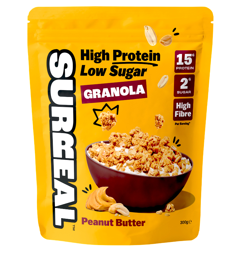 Surreal High Protein Granola - Peanut Butter X 5 X 300g