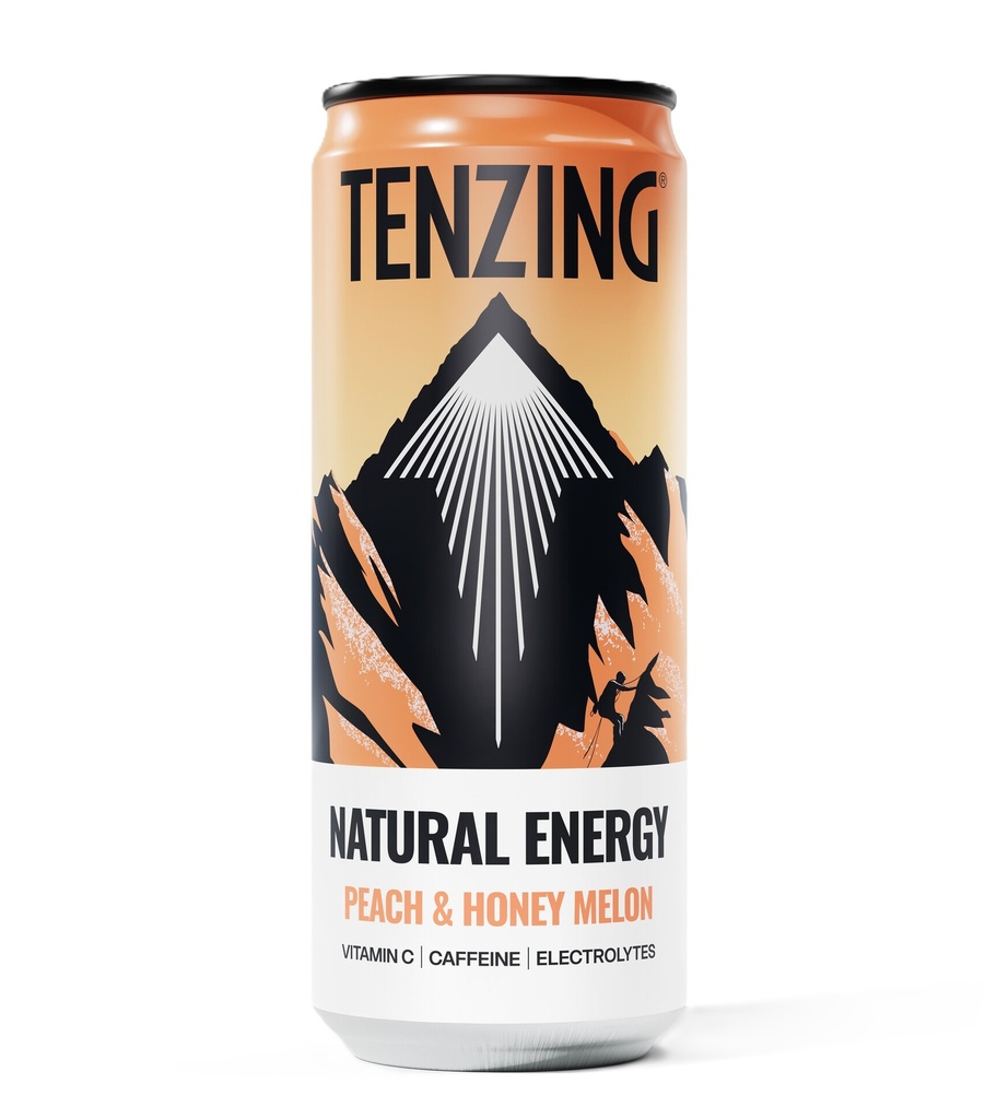 Tenzing Natural Energy Drink - Peach and Honeymelon X 12 X 330ml