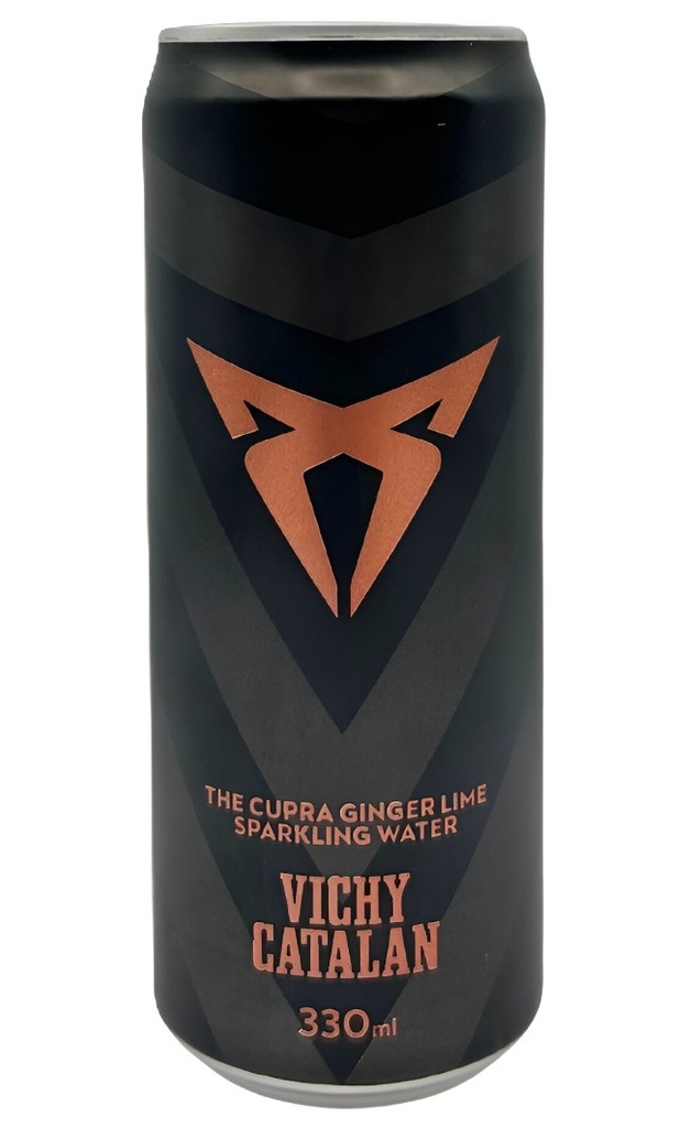 [35% OFF] [CLEARANCE] (BBD 01/11) Vichy Catalan x Cupra Sparkling Water - CAN Ginger and Lime X 24 X 330ml