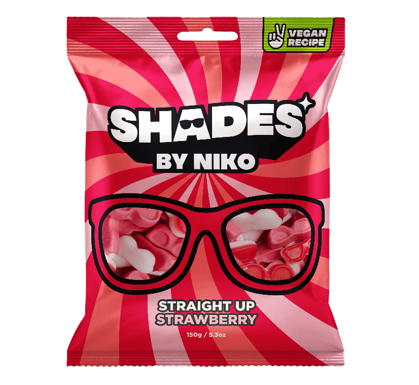Shades by Niko Plant based Gummies - Straight Up Strawberry X 20 X 150g