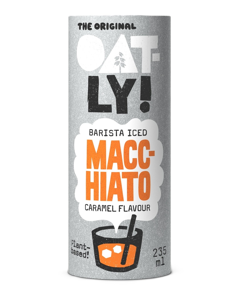 Oatly Chilled Oat Drink - Barista Iced Caramel Macchiato X 12 X 235ml