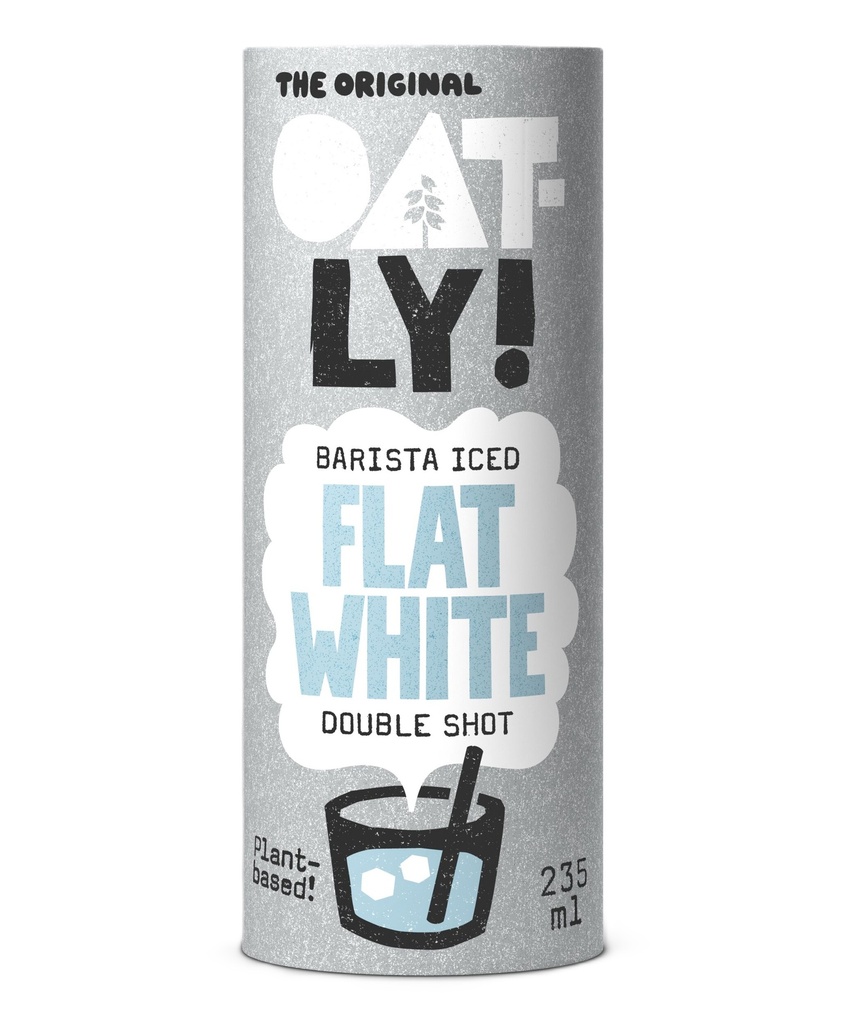 Oatly Chilled Oat Drink - Barista Iced Flat White X 12 X 235ml