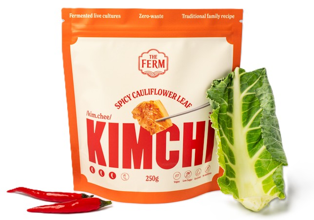 The Ferm Kimchi - Spicy Cauliflower Leaf X 6 X 250g