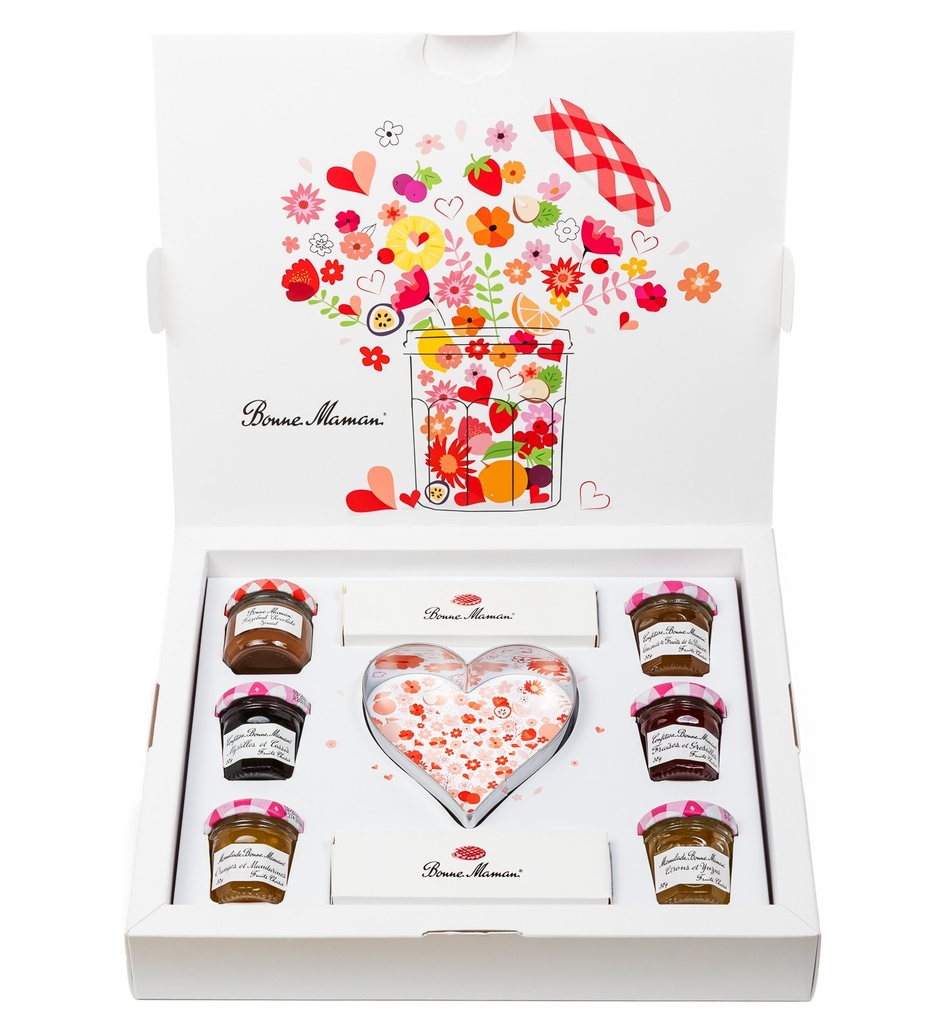 [50% OFF] [CLEARANCE] (BBD 31/12)  Bonne Maman Gift Box - Fruit Conserves and Spread (6x30g)