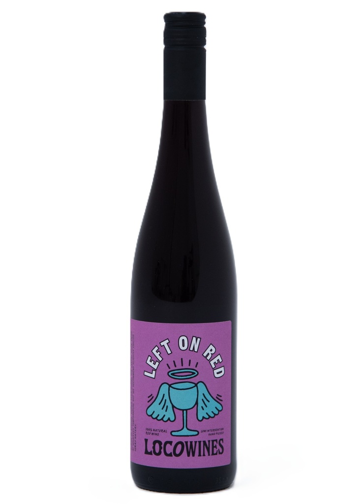 Loco Organic Red Wine - Left on Red Zweigelt and Blauer Portugieser NV Kremstal 12% ABV X 6 X 750ml