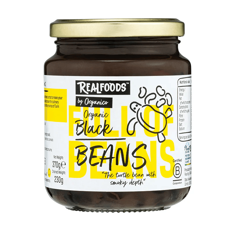 Organico Organic Pulse Jars - Black Beans X 6 X 370g