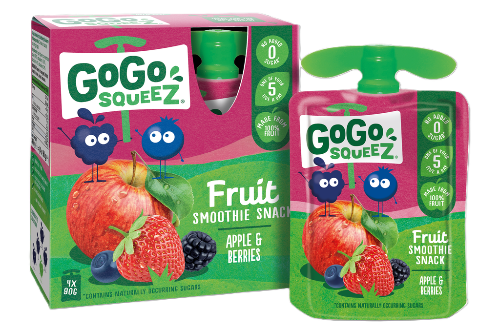 [25% OFF] GoGo Squeez Smoothie - POUCH Apple and Berries X 5 X 360g