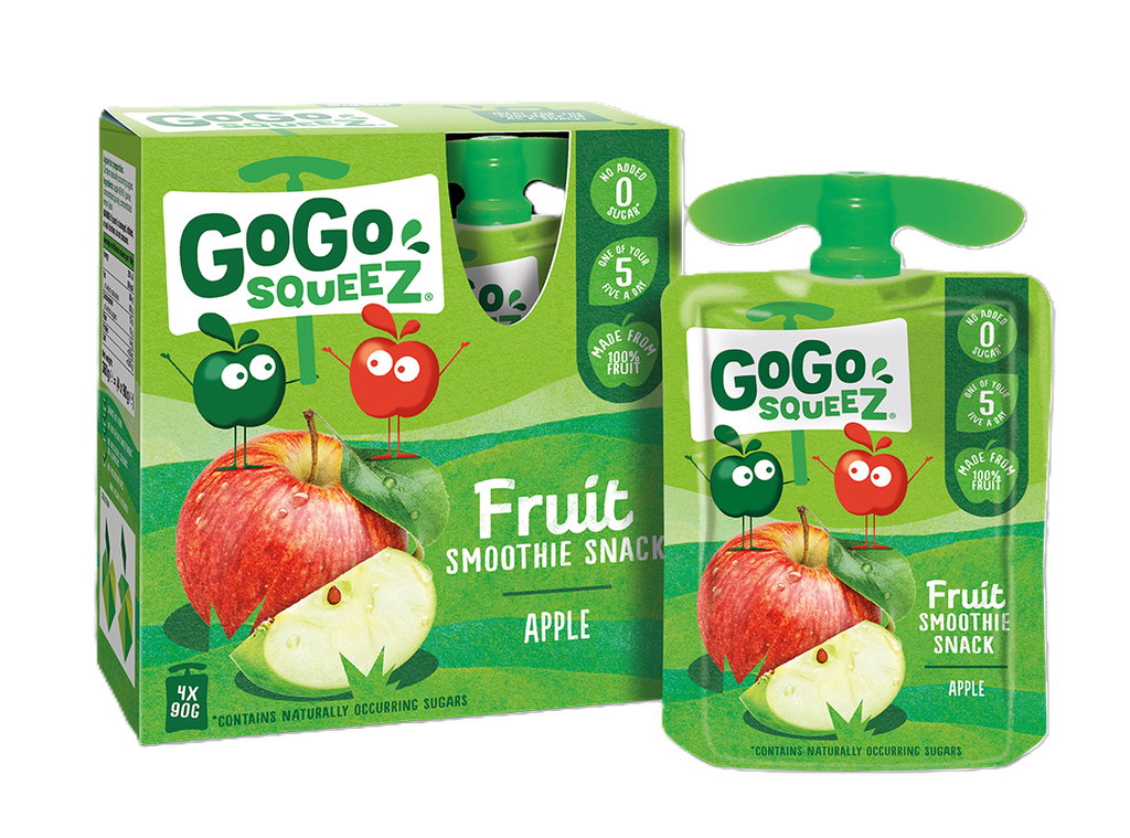 [25% OFF] GoGo Squeez Smoothie - POUCH Apple X 5 X 360g