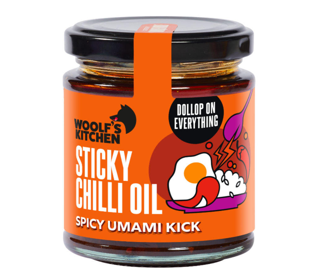 The Woolfs Kitchen Chilli Oil - Sticky X 6 X 190ml