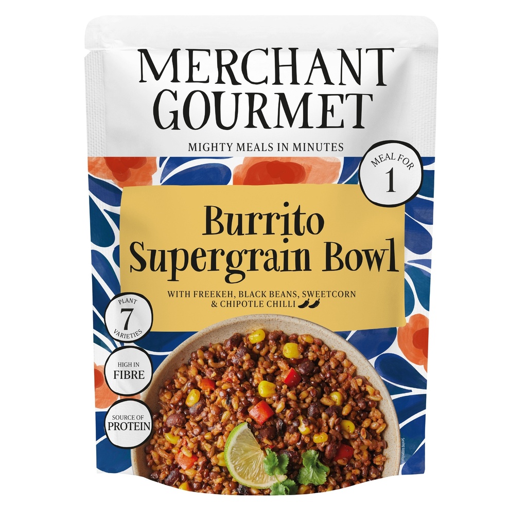 Merchant Gourmet Ready Meals - Burrito Style Supergrain Bowl X 6 X 220g