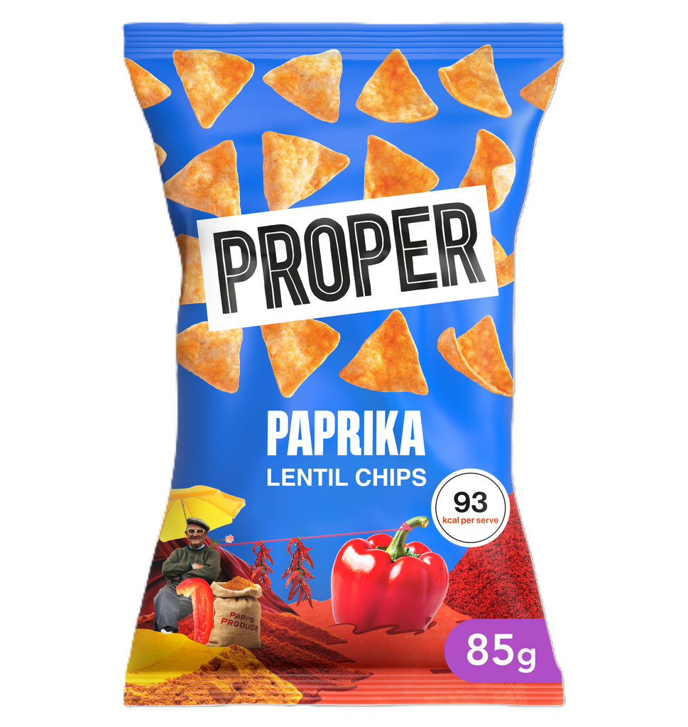 Proper Chips - Paprika Lentil X 8 X 85g
