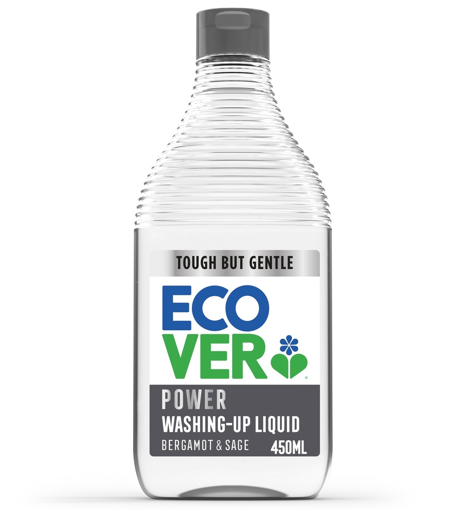 Ecover Washing Up Liquid - SMALL Power Bergamot and Sage 450ml