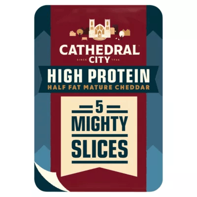 Cathedral City Sliced Cheddar - High Protein Half Fat Mature 150g